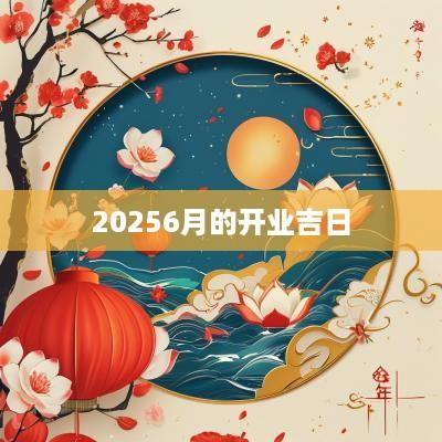 20256月的开业吉日