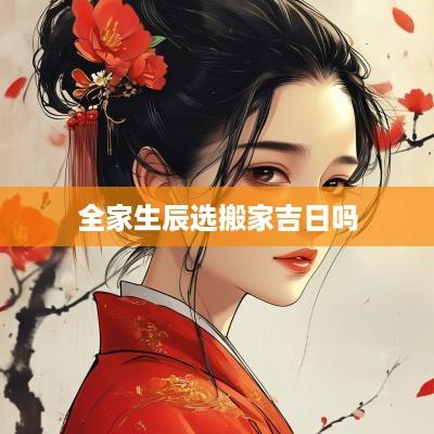 全家生辰选搬家吉日吗