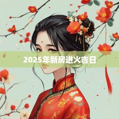 2025年新房进火吉日