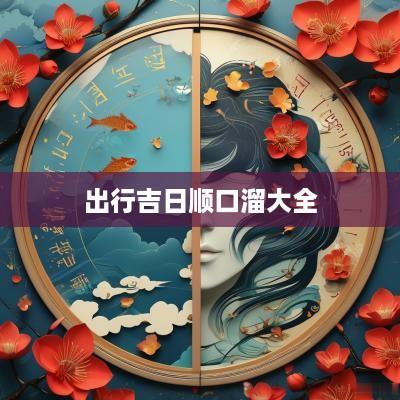出行吉日顺口溜大全