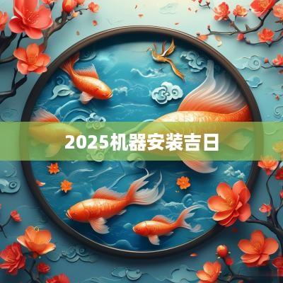 2025机器安装吉日