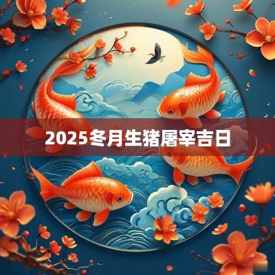 2025冬月生猪屠宰吉日