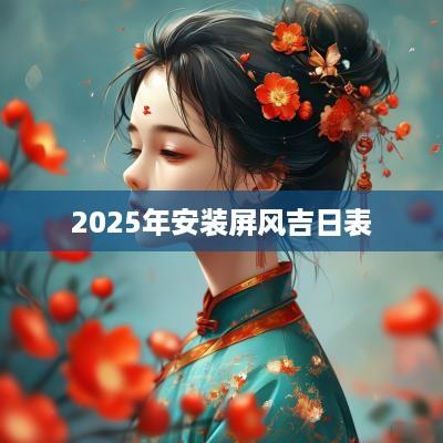 2025年安装屏风吉日表