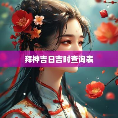 拜神吉日吉时查询表