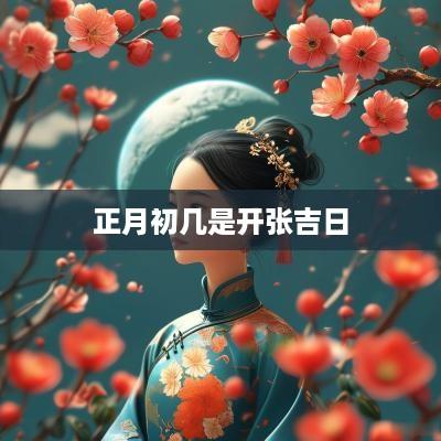 正月初几是开张吉日