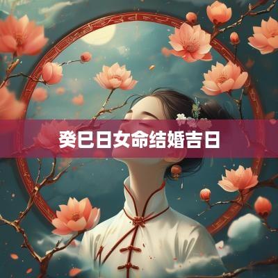 癸巳日女命结婚吉日