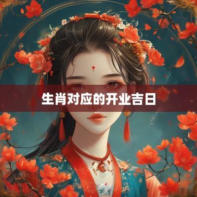 生肖对应的开业吉日