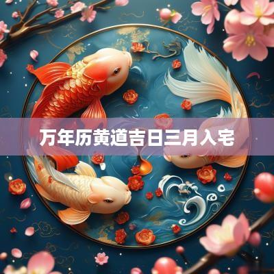 万年历黄道吉日三月入宅