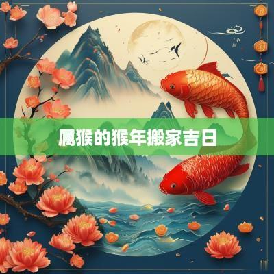 属猴的猴年搬家吉日