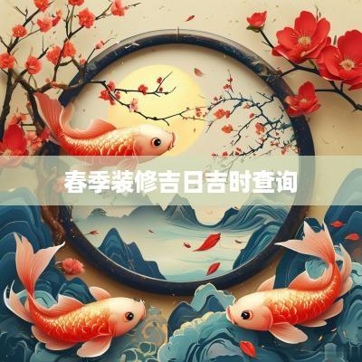 春季装修吉日吉时查询