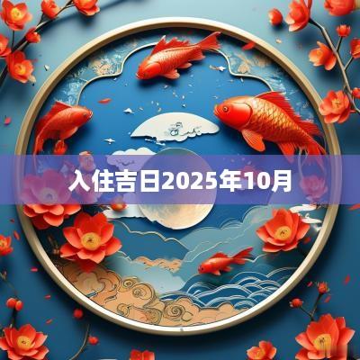 入住吉日2025年10月