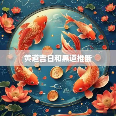 黄道吉日和黑道推断
