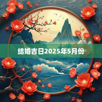 结婚吉日2025年5月份