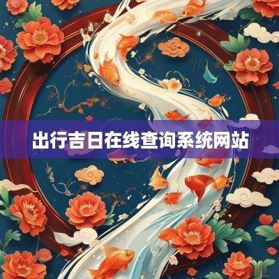 出行吉日在线查询系统网站