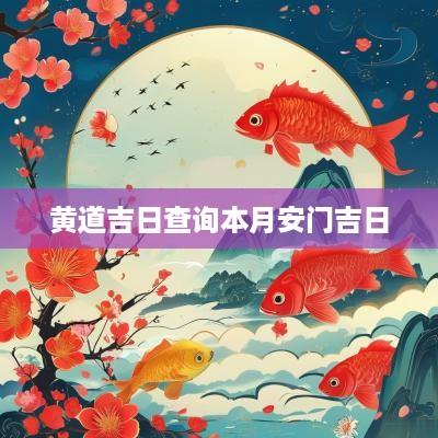 黄道吉日查询本月安门吉日