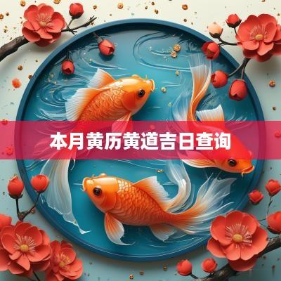 本月黄历黄道吉日查询