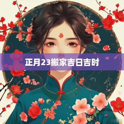 正月23搬家吉日吉时