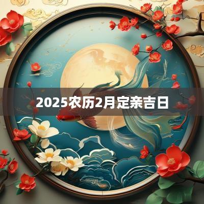 2025农历2月定亲吉日