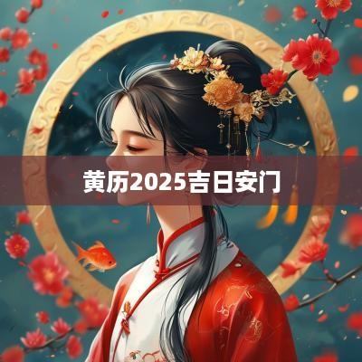 黄历2025吉日安门