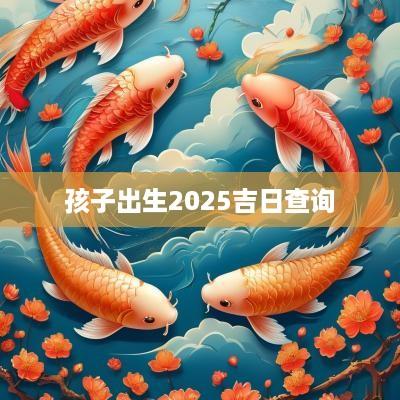 孩子出生2025吉日查询