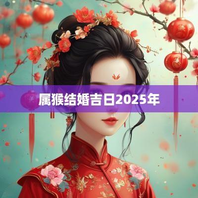 属猴结婚吉日2025年