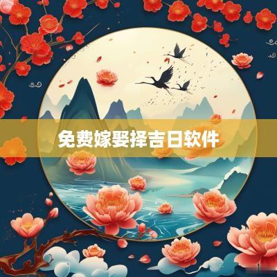 免费嫁娶择吉日软件
