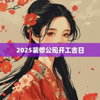 2025装修公司开工吉日
