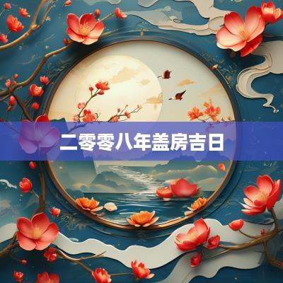二零零八年盖房吉日