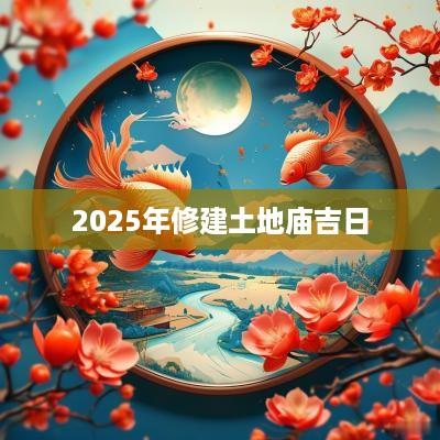 2025年修建土地庙吉日