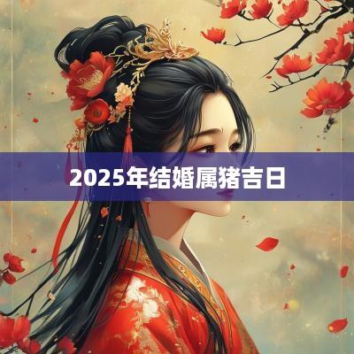 2025年结婚属猪吉日