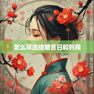 怎么筛选结婚吉日和时间
