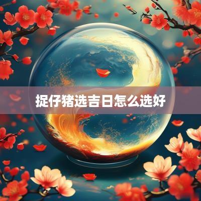 捉仔猪选吉日怎么选好