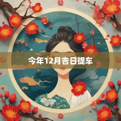 今年12月吉日提车