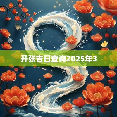 开张吉日查询2025年3