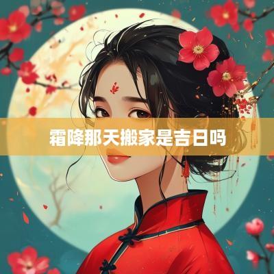 霜降那天搬家是吉日吗