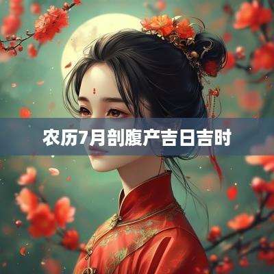 农历7月剖腹产吉日吉时