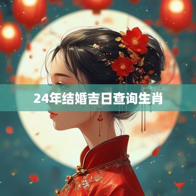 24年结婚吉日查询生肖