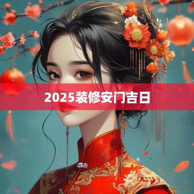 2025装修安门吉日