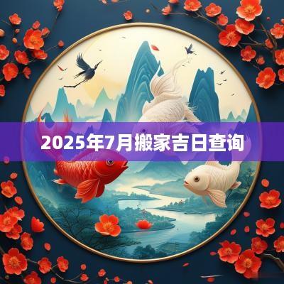 2025年7月搬家吉日查询