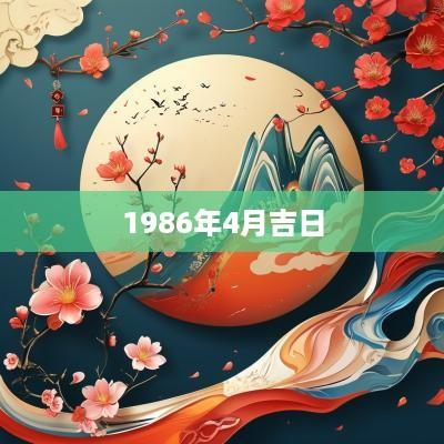 1986年4月吉日
