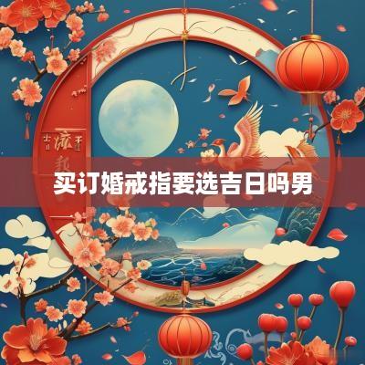 买订婚戒指要选吉日吗男