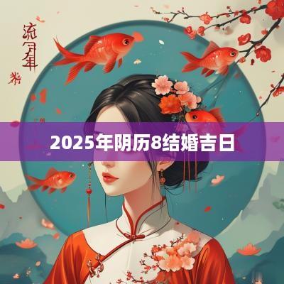 2025年阴历8结婚吉日
