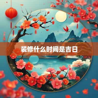 装修什么时间是吉日