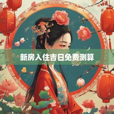 新房入住吉日免费测算