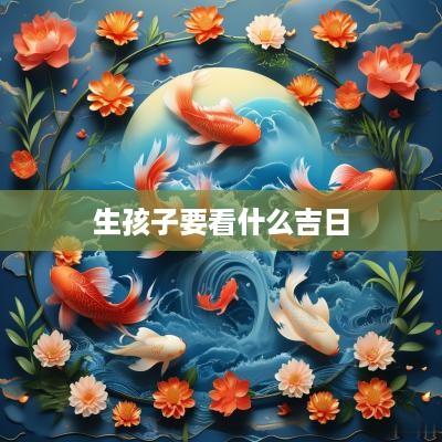 生孩子要看什么吉日