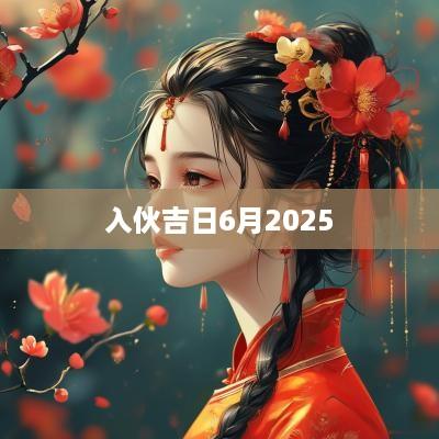 入伙吉日6月2025