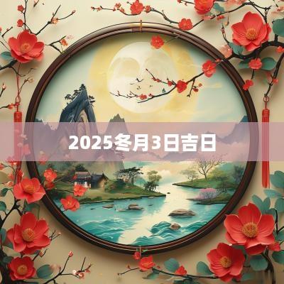 2025冬月3日吉日