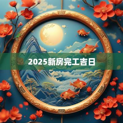 2025新房完工吉日