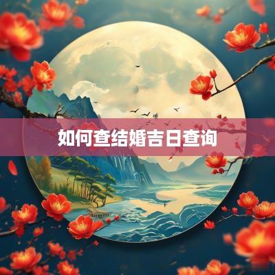 如何查结婚吉日查询