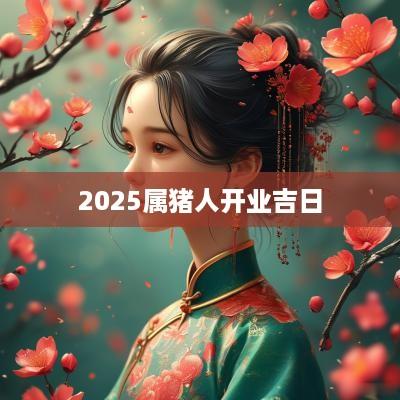 2025属猪人开业吉日 2025属猪人开业吉日